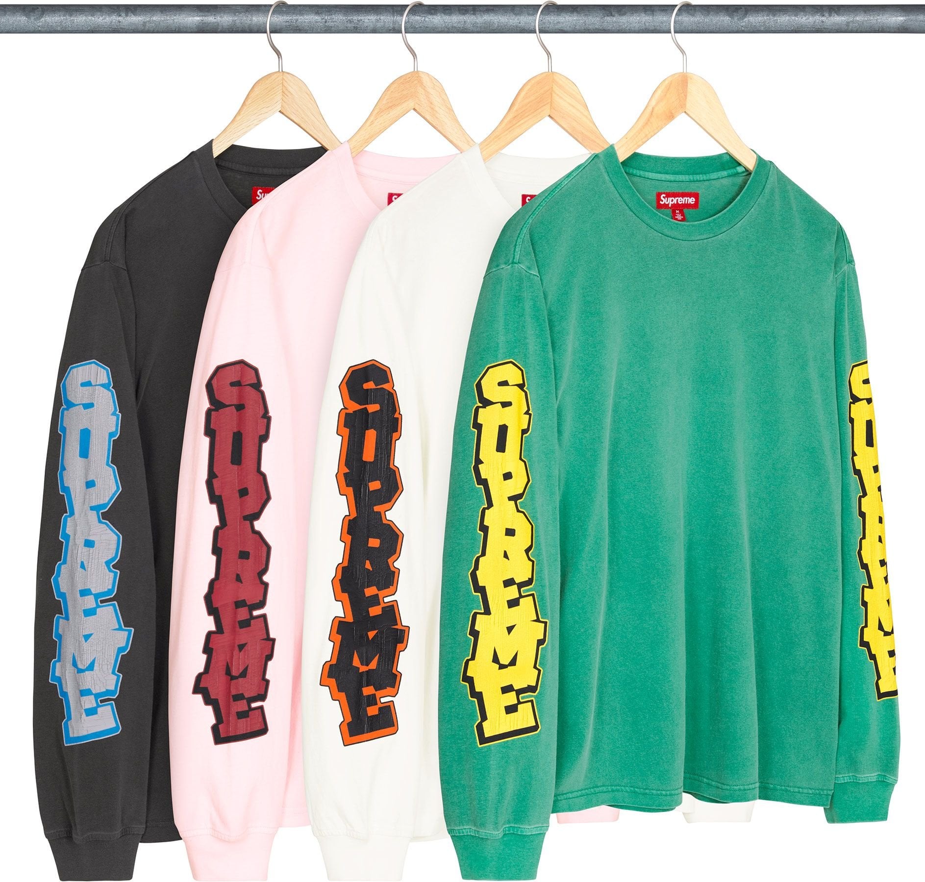 Cracked Sleeve L/S Top